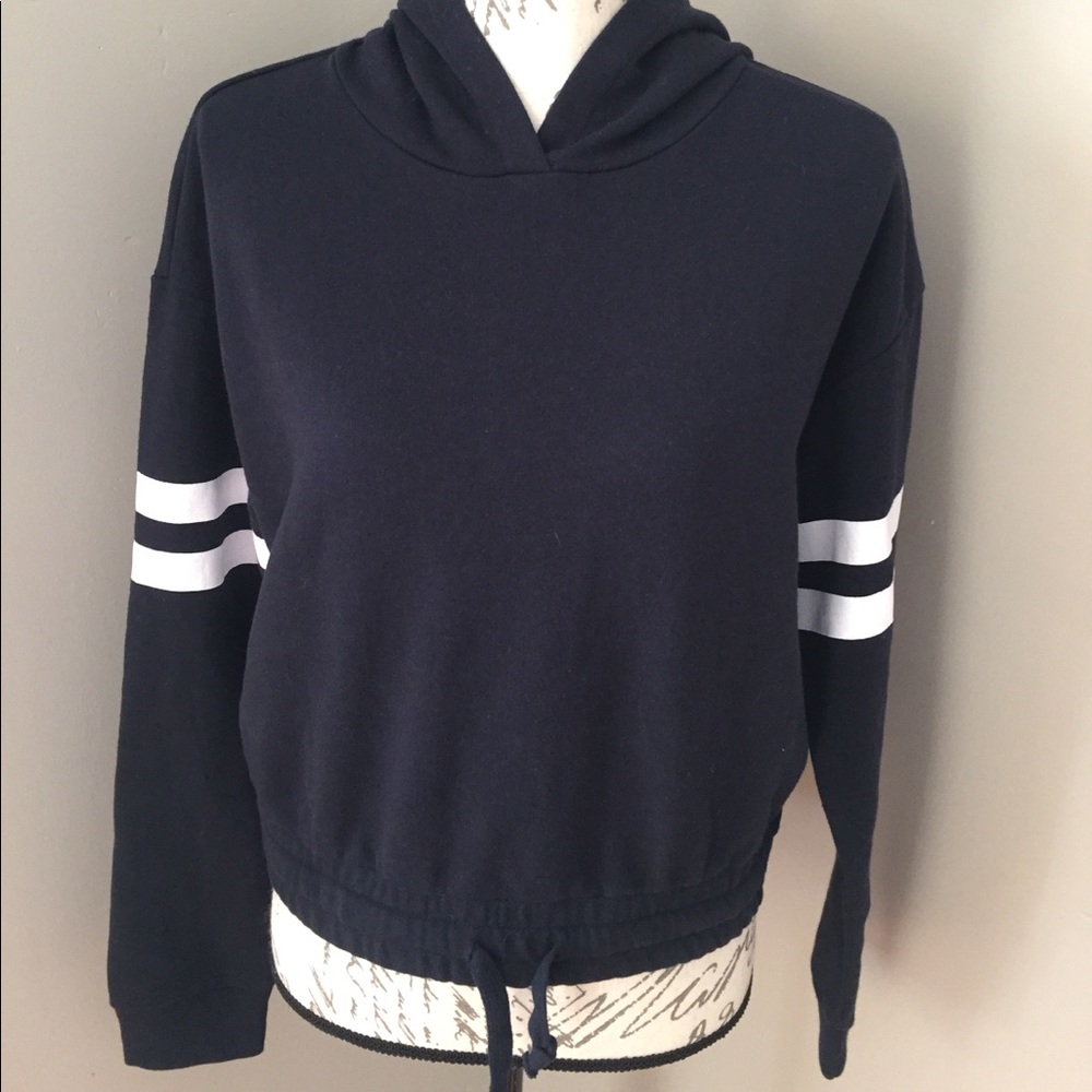 Forever 21 Blue stripe Hoodie NWT Medium
